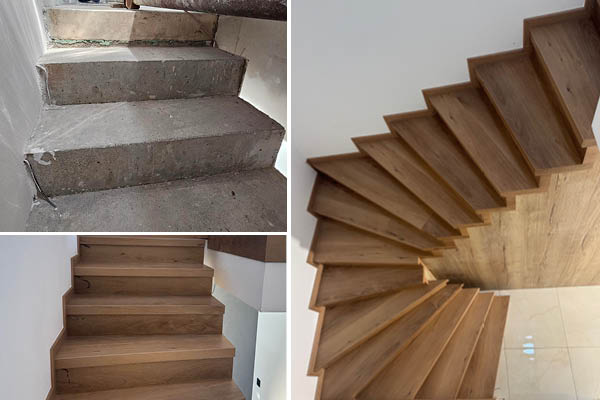 Obklad schodiště vinylem Dub Bunbury Elegance Sokolnice