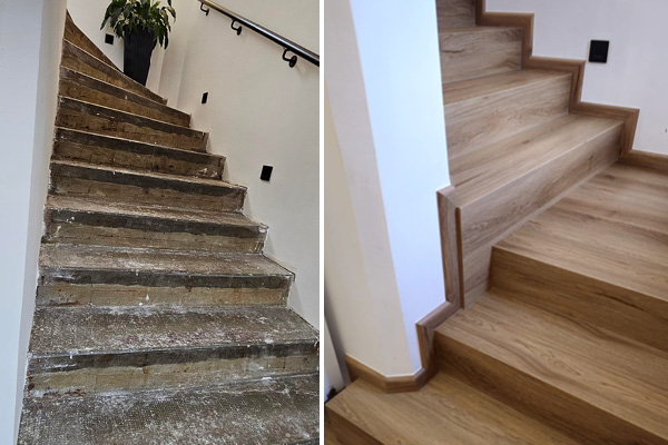 Vinylový obklad schodiště Bukoma Dub Bunbury Dolní Benešov