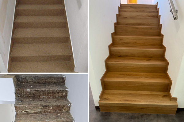 Schody z vinylu BUKOMA Dub Kanadský, Horní Tišice