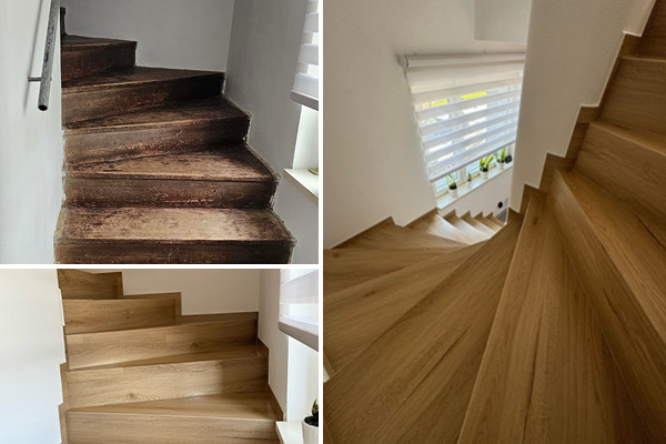 Schody z vinylu Bukoma Dub Natur Light Polná u Jihlavy