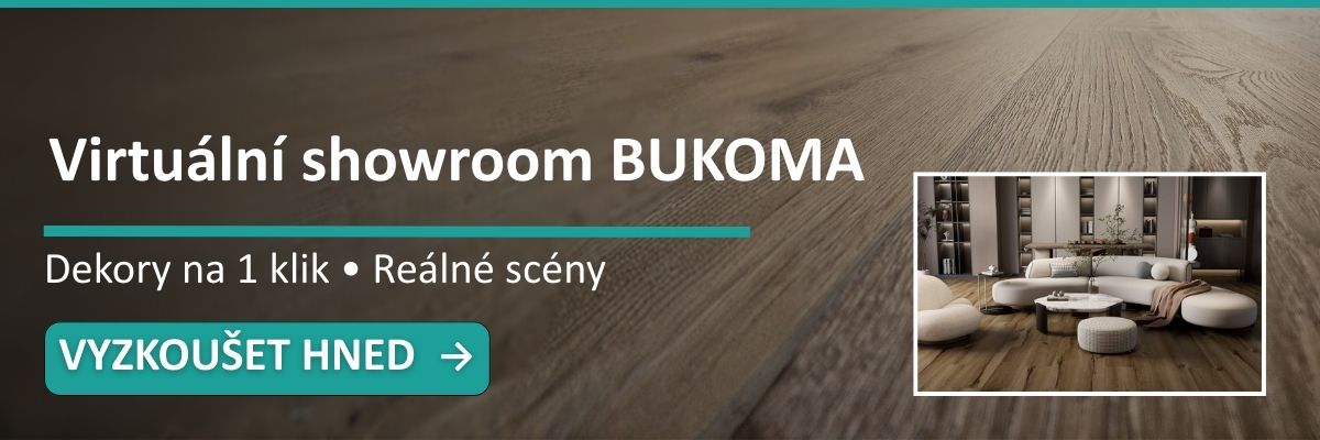 Virtuální showroom BUKOMA – porovnejte dekory ve stejných scénách