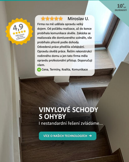 Schody z vinylu – zjistit více