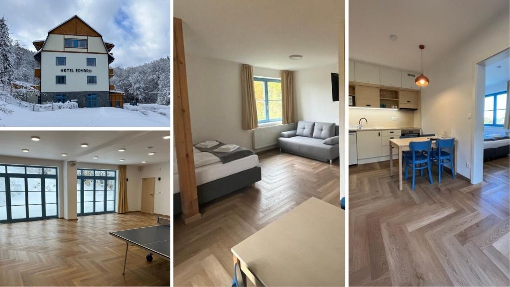 Hotel Edvard – pokoje s vinylovými podlahami