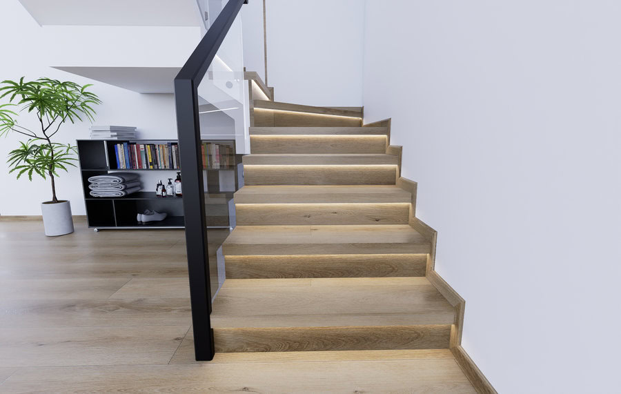 Virtuální showroom BUKOMA – schody s nosem (LED)