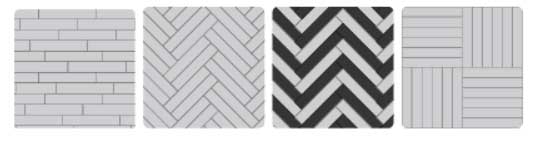 Herringbone-click-patterns
