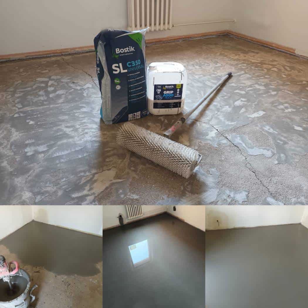 Nivelace podkladu před pokládkou podlahy