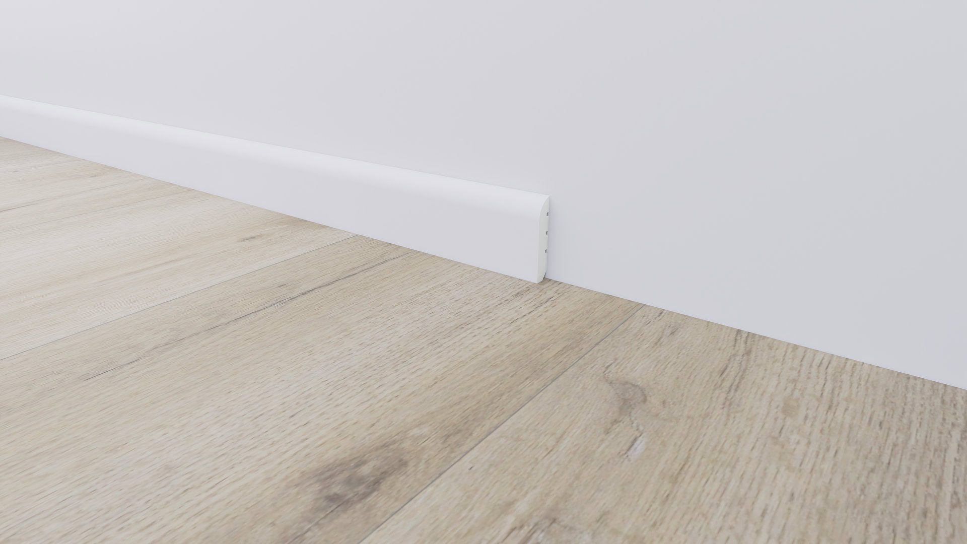 Soklová lišta BUKOMA PROFI‑60 Bílá – kombinace s Dubem Halifax Přírodní