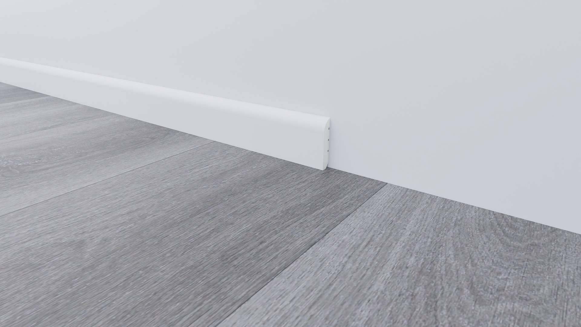 Soklová lišta BUKOMA PROFI‑60 Bílá – kombinace s Dubem Legend Elegance