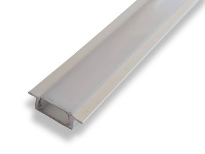 led profil s difusorem stribrny
