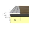 L profil 24x10 3D rozmery