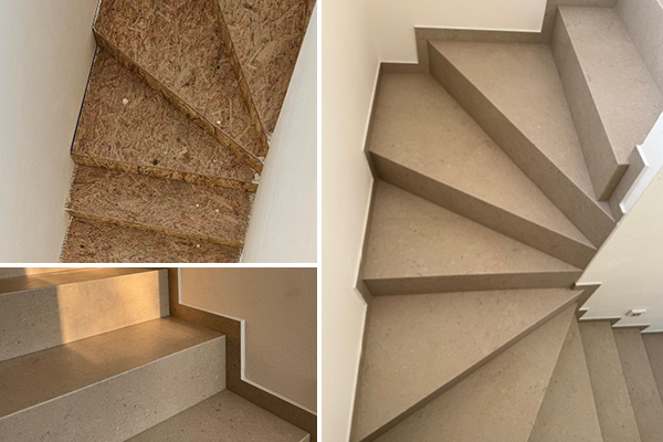 Obklad schodiště vinylovou podlahou Berry Alloc Zenn 55 – Rašovice, Vyškovsko