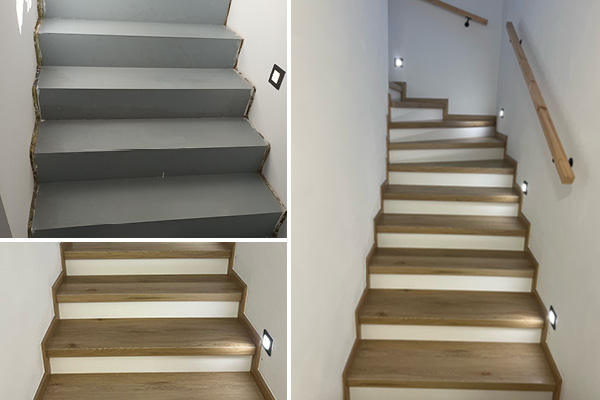 Schody z vinylu Dub Natur Light Teplice nad Bečvou | BUKOMA podlahy