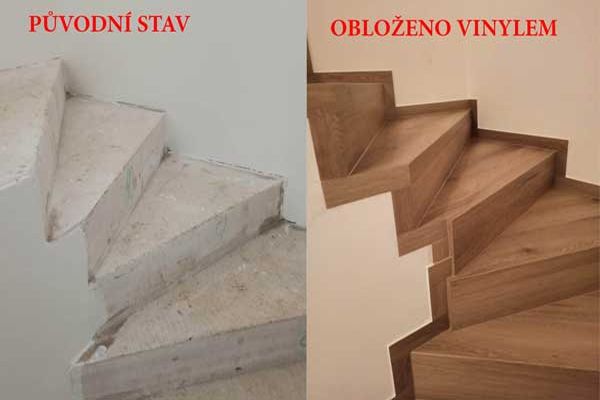 Schodiště z vinylu Dub Bunbury