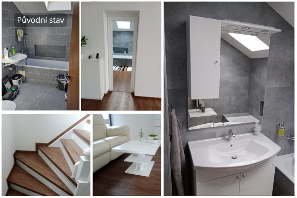 Vinylová koupelna, schody i podlahy Ledeč nad Sázavou