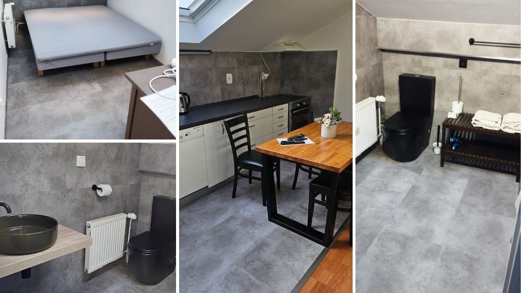 Penzión Fulda, Krkonoše – podlahy a vinylové obklady v kúpeľniach