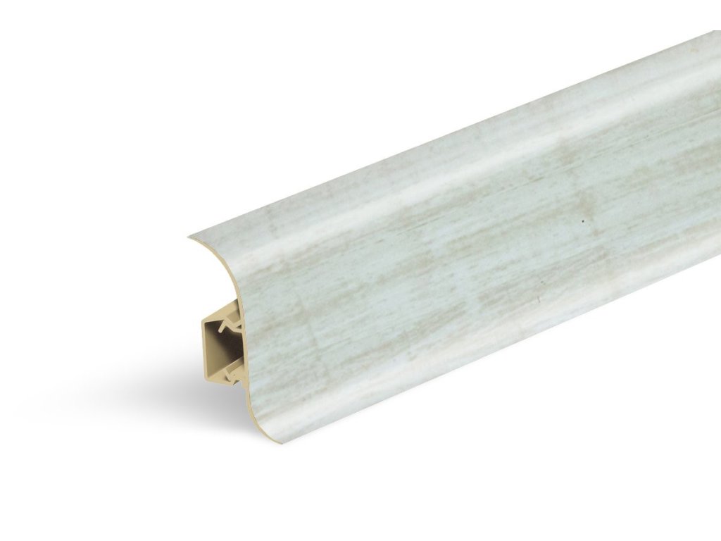 NGF071 soklova lista ngf56 pvc dub rustikalni bila 56 mm 2 5 m