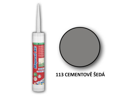 Silikonovy tmel MAPESIL AC 113 Cementově šedá