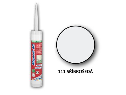 Silikonovy tmel MAPESIL AC 111 Stříbrošedá