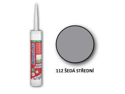 Silikonovy tmel MAPESIL AC 112 Šedá střední