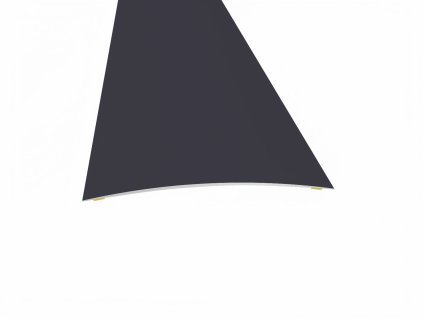 Přechodová lišta oblouček vyrovnávací 80mm elox bronz