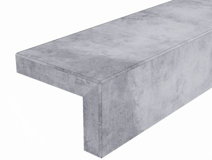 Ohnuty dilec BUKOMA Beton Kámen Šedý predni a levý