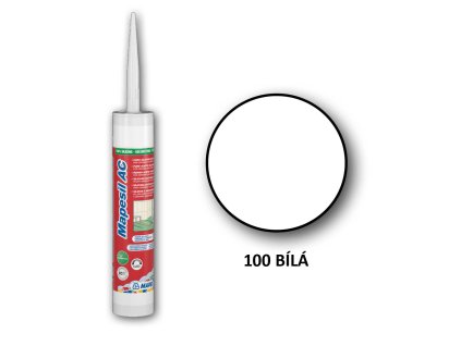 Silikonovy tmel MAPESIL AC 100 Bílá