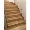 Obklad schodiště vinylovou podlahou Bukoma Dub Bunbury - ukázka realizace