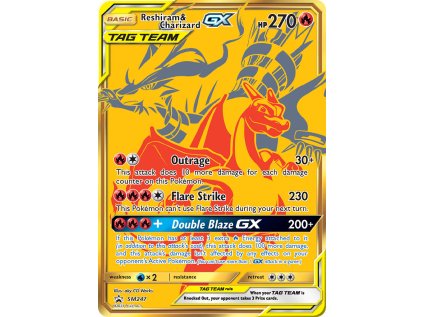 Reshiram & Charizard GX SM247