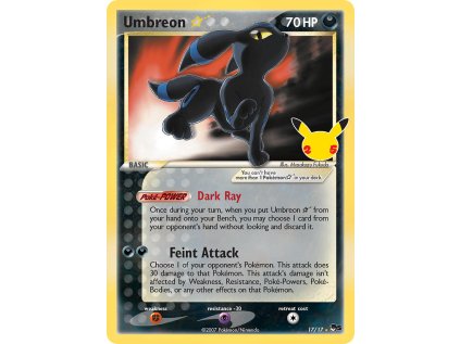 Umbreon Gold Star (CEL POP5 17)