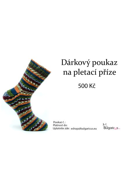 poukaz příze 500 kč