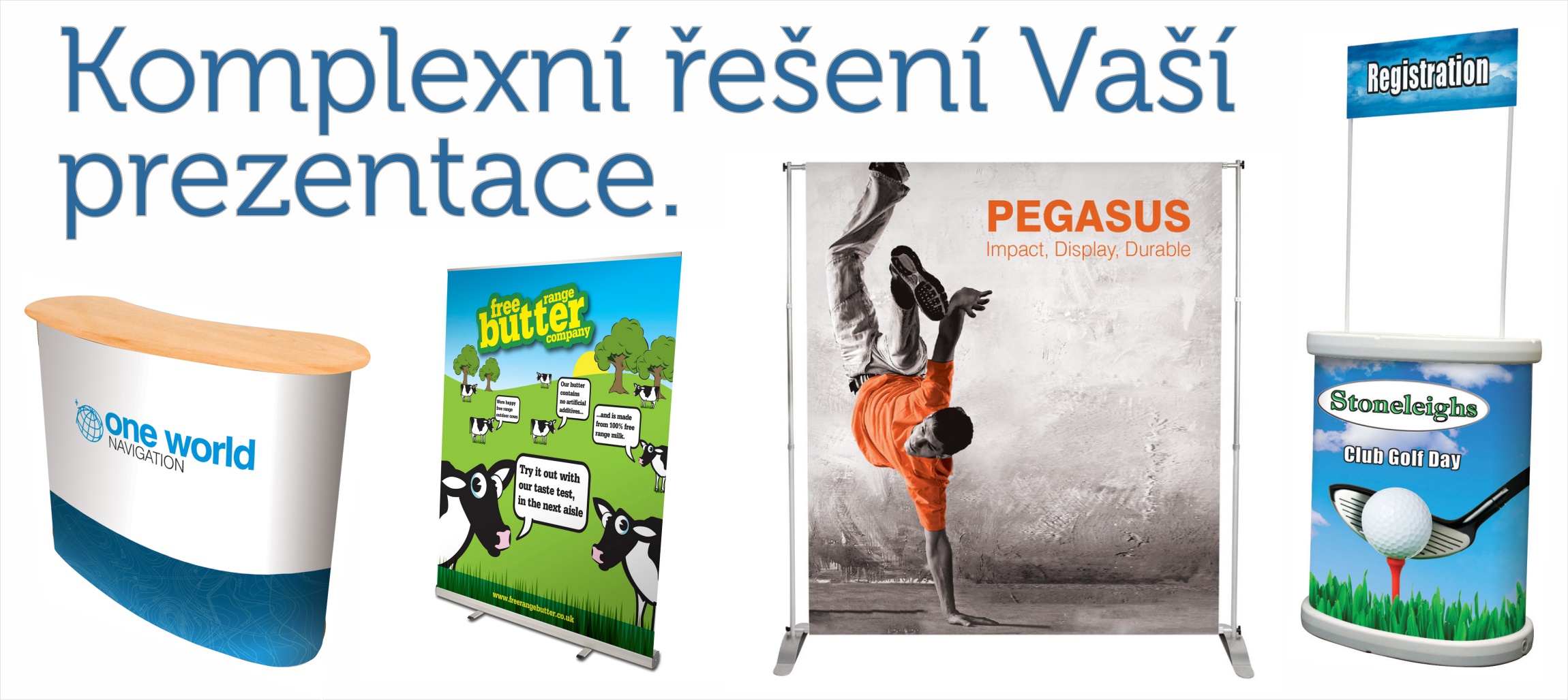 prezentace stolky rollup xbanner stojan
