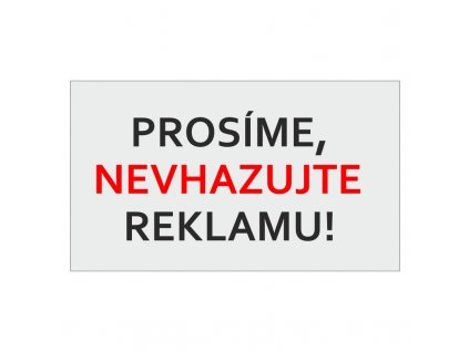 Samolepka NEVHAZUJTE REKLAMU 9
