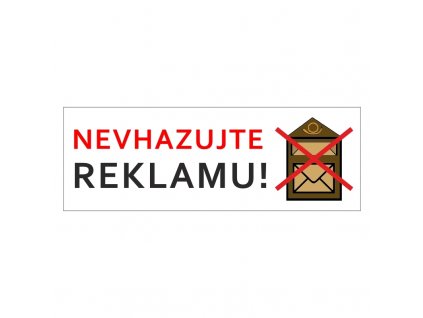 Samolepka NEVHAZUJTE REKLAMU 11