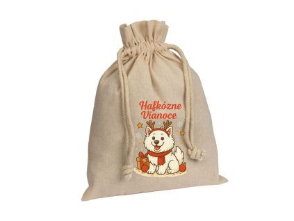 Vianočné vrecúško Samojed