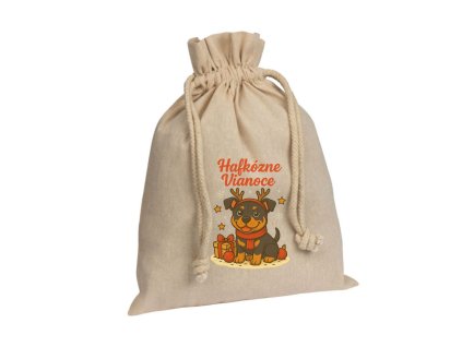 Vianočné vrecúško Rotvajler