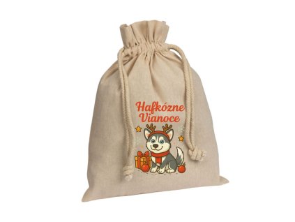 Vianočné vrecúško Husky