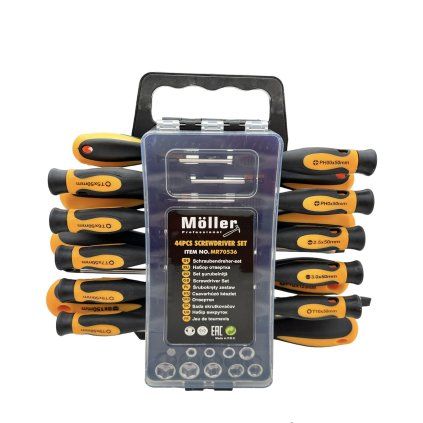 Moller MR70536 Sada skrutkovačov, 44ksMoller