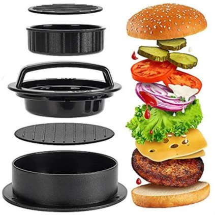 Plastový lis na hamburgery/na zemiaky 12,5 cm