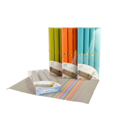 Sada 4 jedálenských prestieraní, viacfarebná