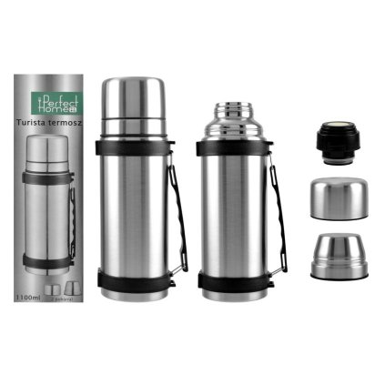 7197 7197 turisticka termoska z nehrdzavejucej ocele 1100 ml s dvoma poharmi
