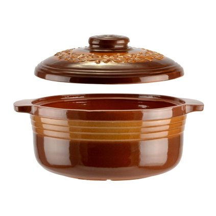 Hlinený hrniec s glazúrou 4 litre