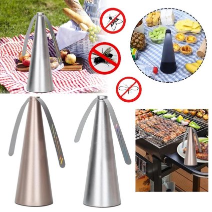 Ventilátor odpudzujúci muchy strieborný/zlatý
