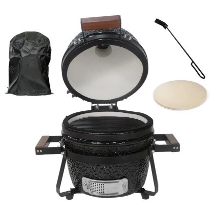 Kamado SE Premium Line gril 13"/32cm lesklá čierna - sada