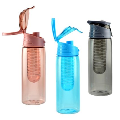 Fľaša na vodu s filtrom / držiakom na ovocie 660 ml