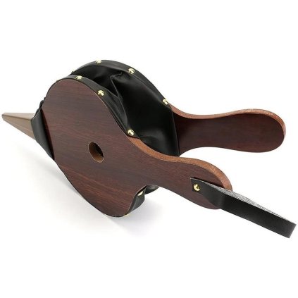 Dúchadlo na gril, vzduchové dúchadlo, koženka + drevo 40 cm