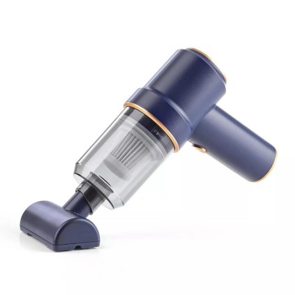 CLEANMAXX Akumulátorový ručný vysávač 7,4 V modrý, 6-dielny