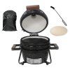Kamado keramický gril SE Premium Line 13" – lesklá čierna, sada