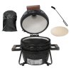Kamado SE Premium Line gril 13"/32cm lesklá čierna - sada