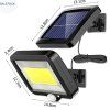Solárna LED lampa s pohybovým senzorom 120 LED, IP65, s panelom
