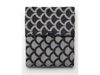 Detská bavlnená deka so vzorom Womar 75x100 sivo-grafitová